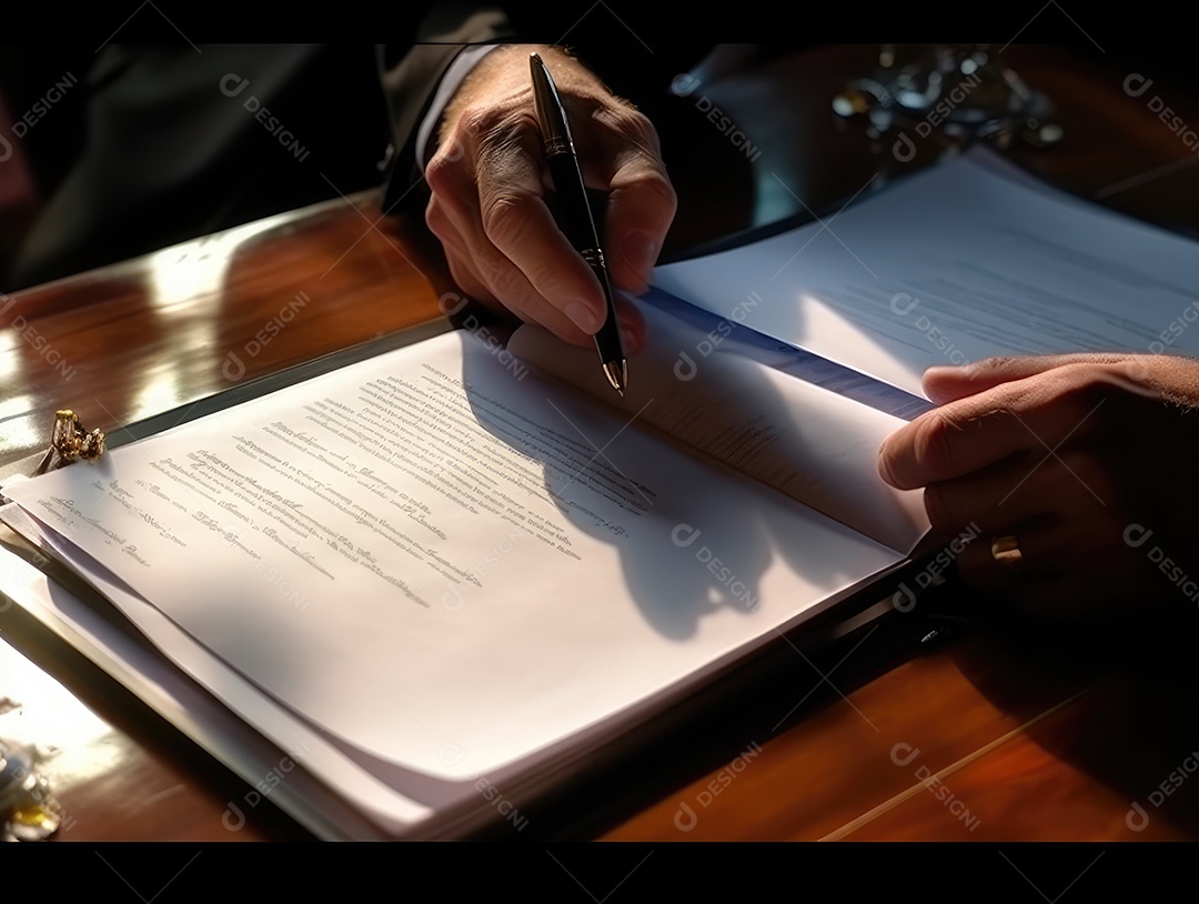 Mãos de empresários trabalhando com documentos, Equipe de empresários trabalhando juntos no escritório da sala de reuniões