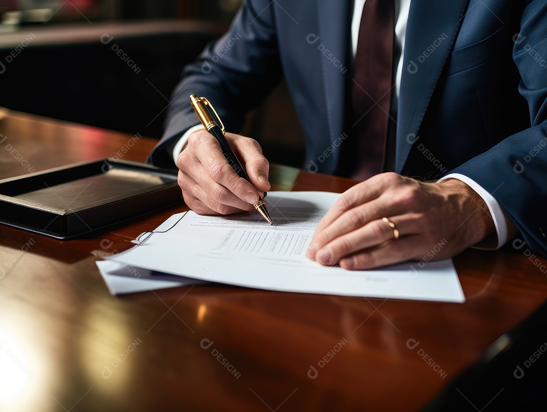 Mãos de empresários trabalhando com documentos, Equipe de empresários trabalhando juntos no escritório da sala de reuniões