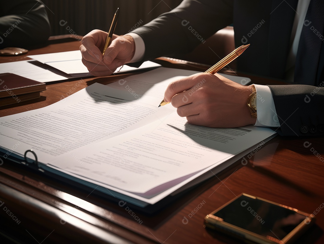 Mãos de empresários trabalhando com documentos, Equipe de empresários trabalhando juntos no escritório da sala de reuniões