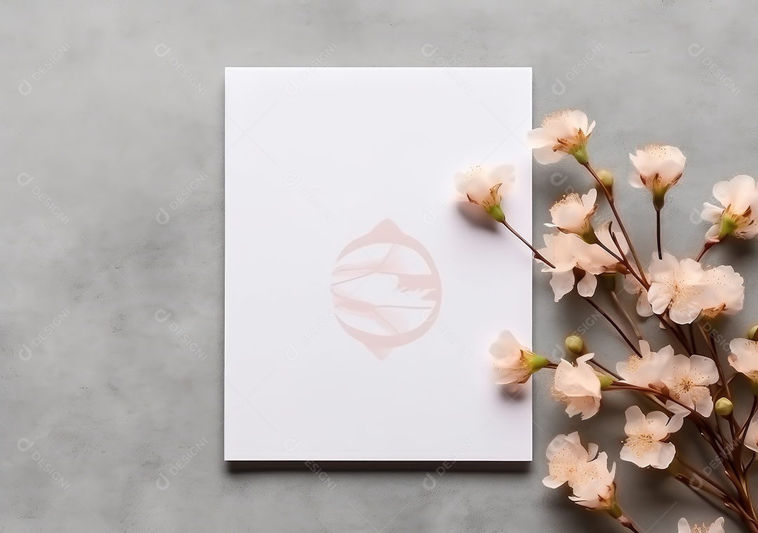 Folha branca sobre uma mesa