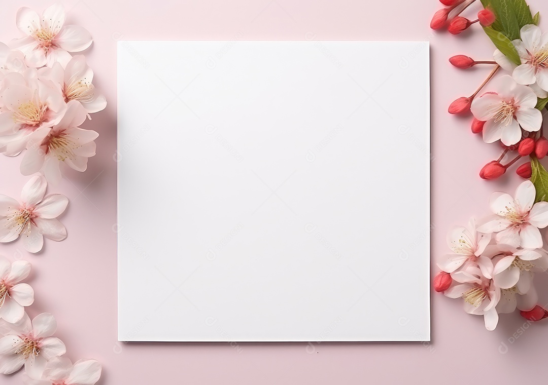 Folha branca sobre uma mesa