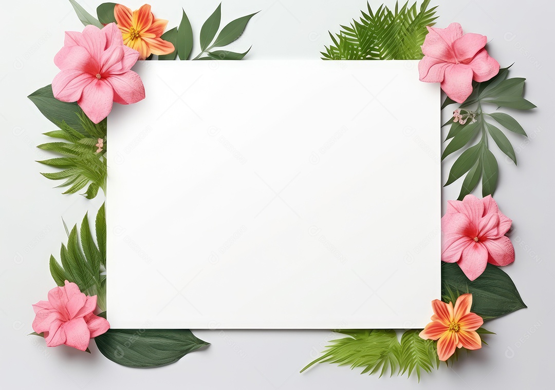 Folha branca sobre uma mesa