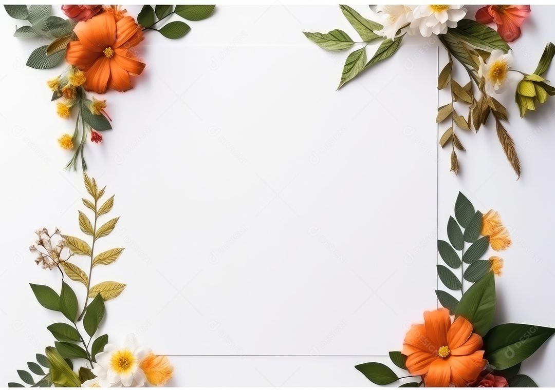 Folha branca sobre uma mesa