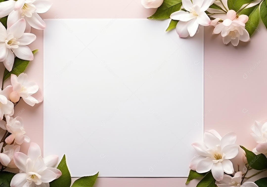 Folha branca sobre uma mesa