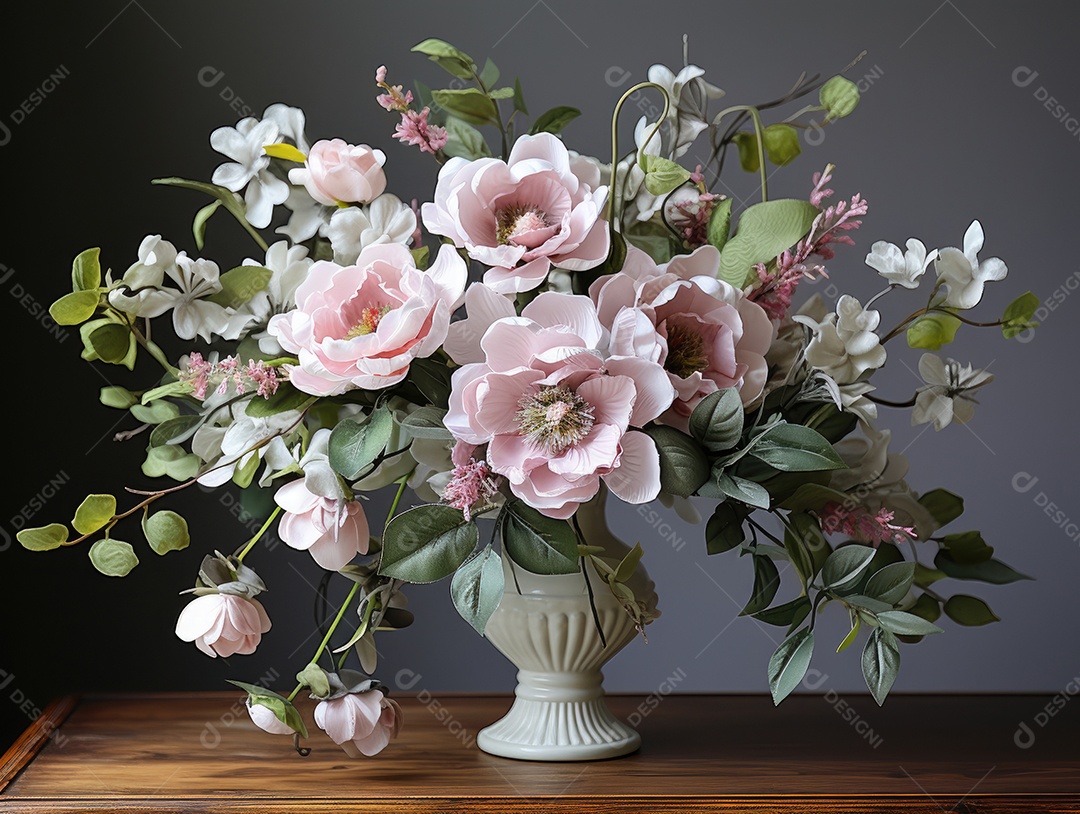Buquê de rosas para o casamento. Flor na lapela do noivo. Acessórios de casamento de flores naturais. Dia do casamento.