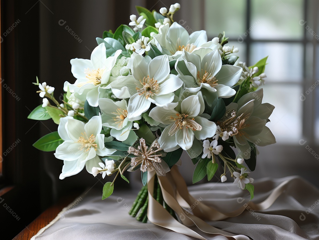 Buquê de rosas para o casamento. Flor na lapela do noivo. Acessórios de casamento de flores naturais. Dia do casamento.