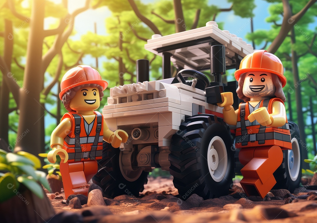 Pôster do dia do trabalho com personagem de desenho animado 3D em estilo brinquedo.