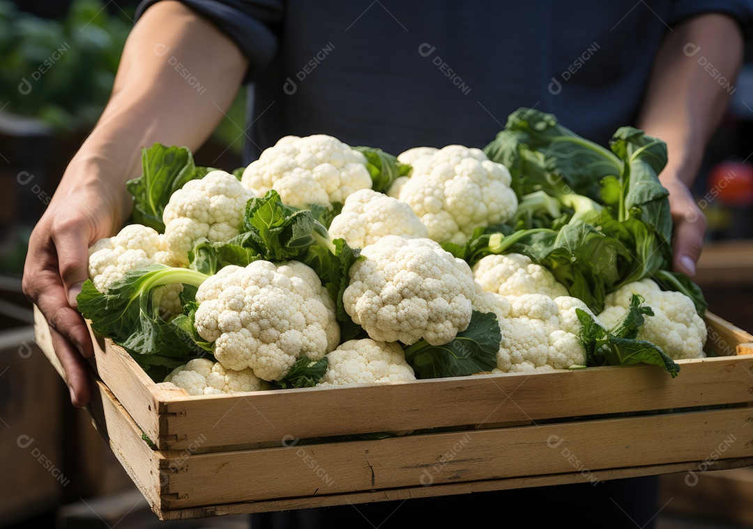 Pessoa agricultor ao lado de suas colheita