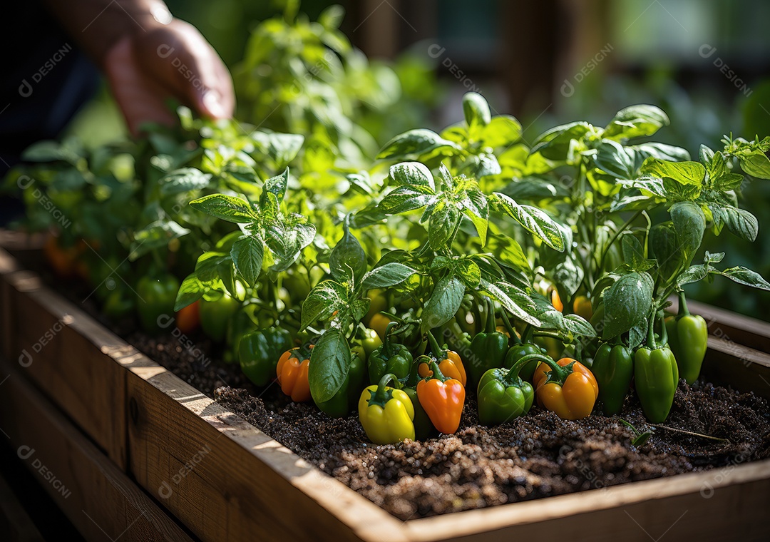 Agricultor ao lado de sua colheita