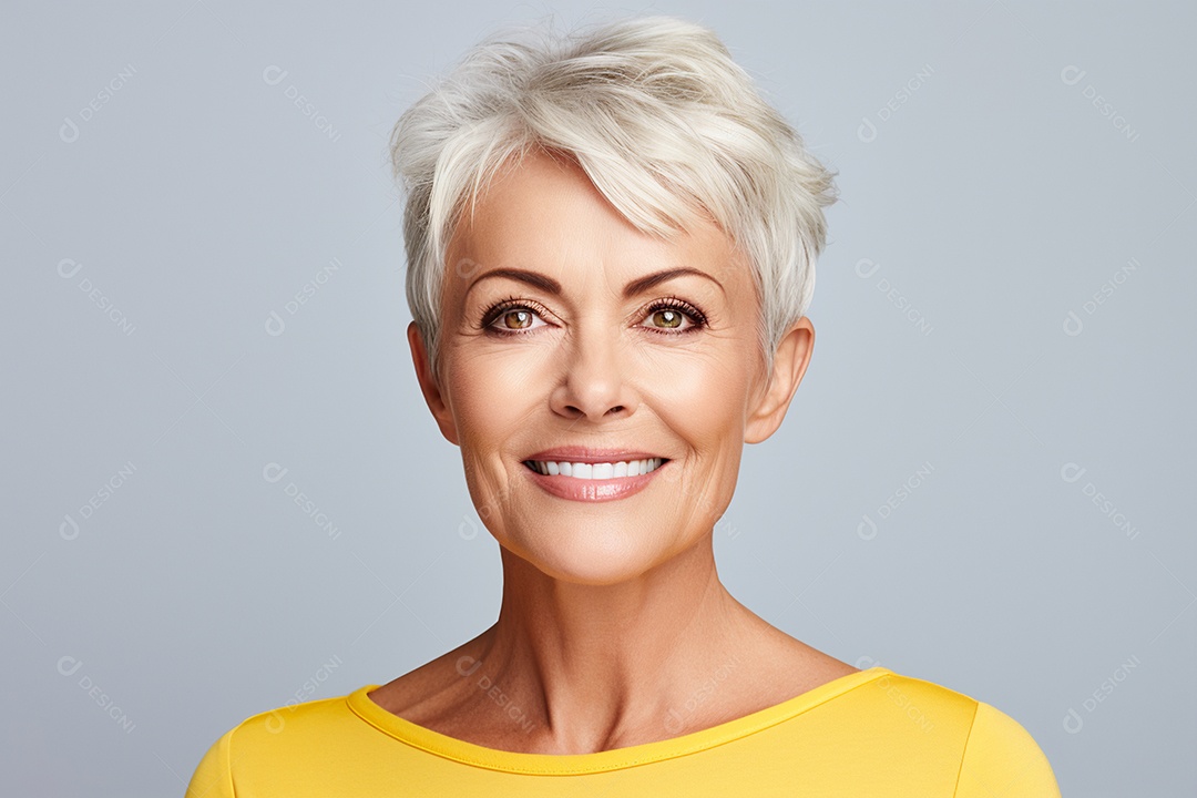 Linda mulher em procedimentos estéticos