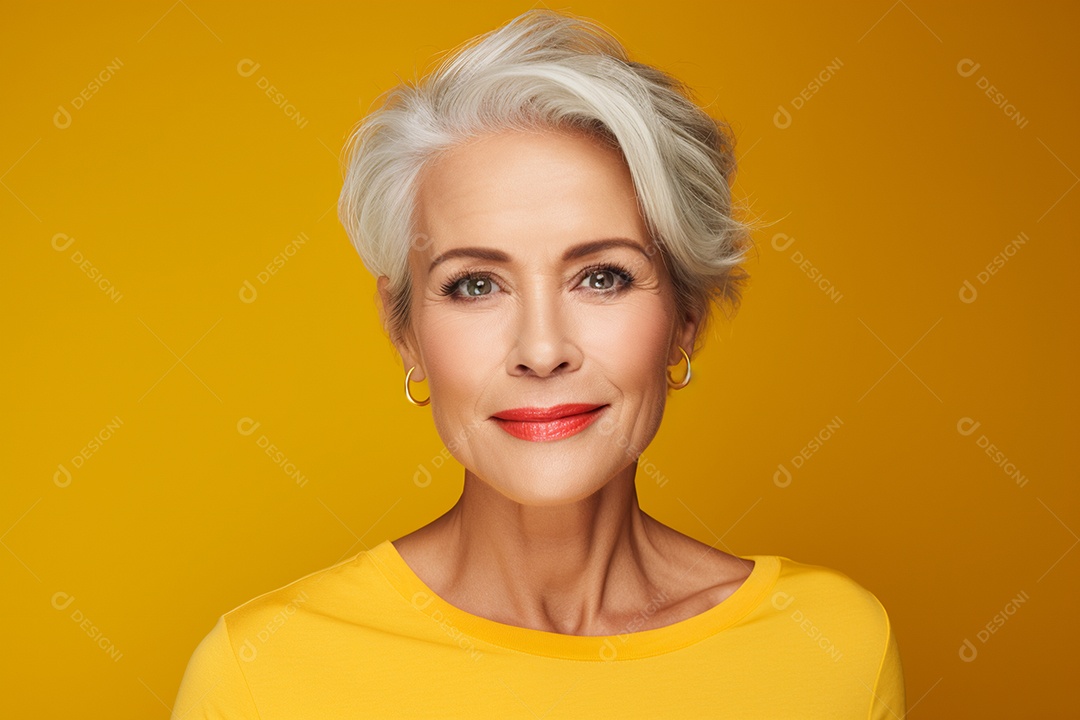 Linda mulher em procedimentos estéticos