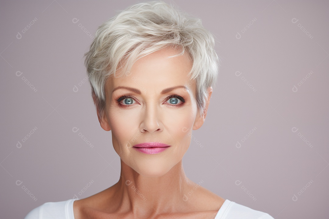 Linda mulher em procedimentos estéticos