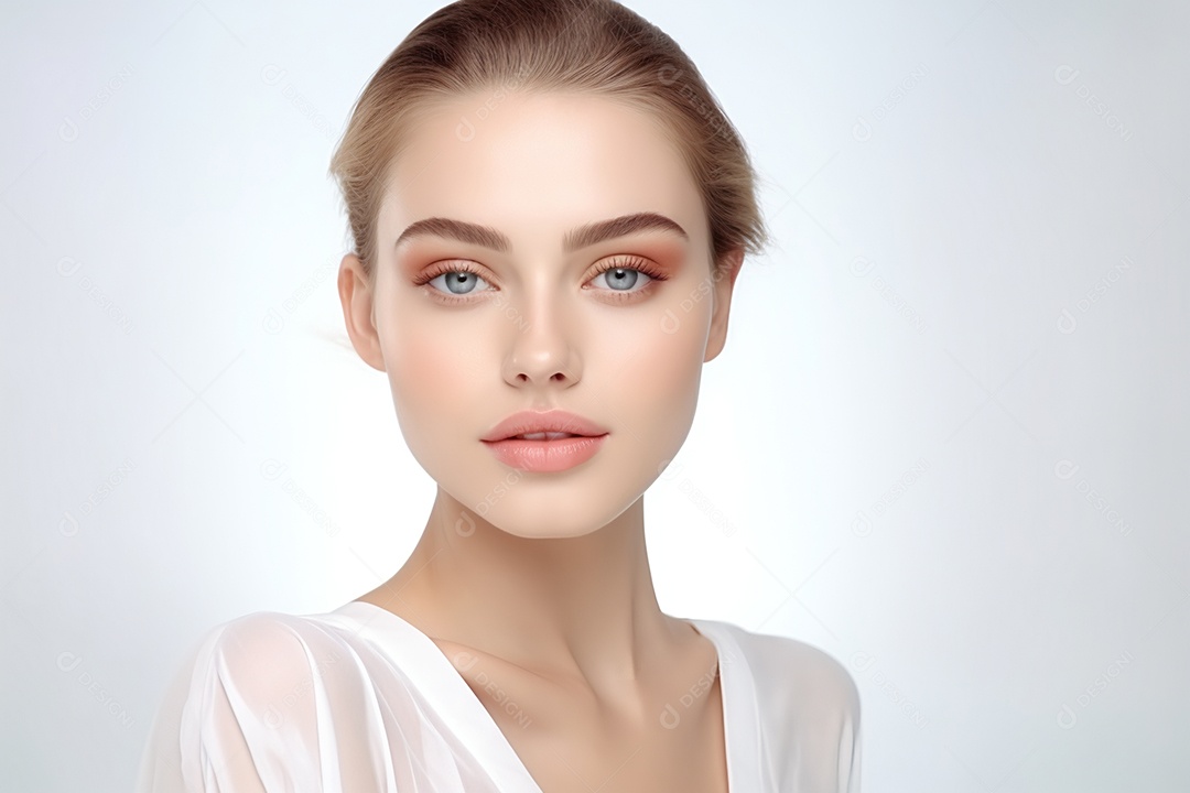 Linda mulher em procedimentos estéticos