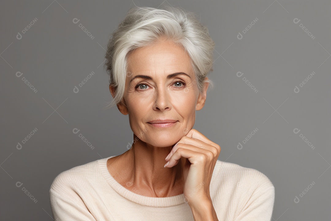 Linda mulher em procedimentos estéticos