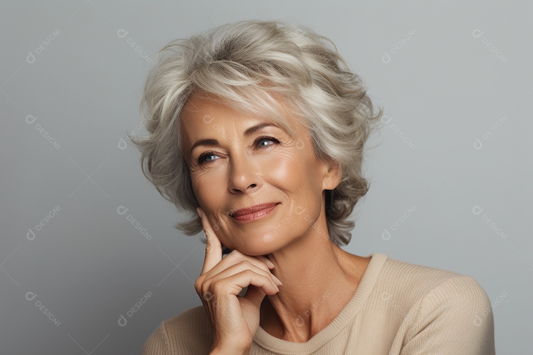 Linda mulher em procedimentos estéticos