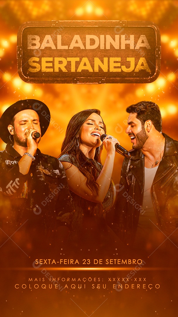 Story Baladinha Sertaneja Social Media PSD Editável