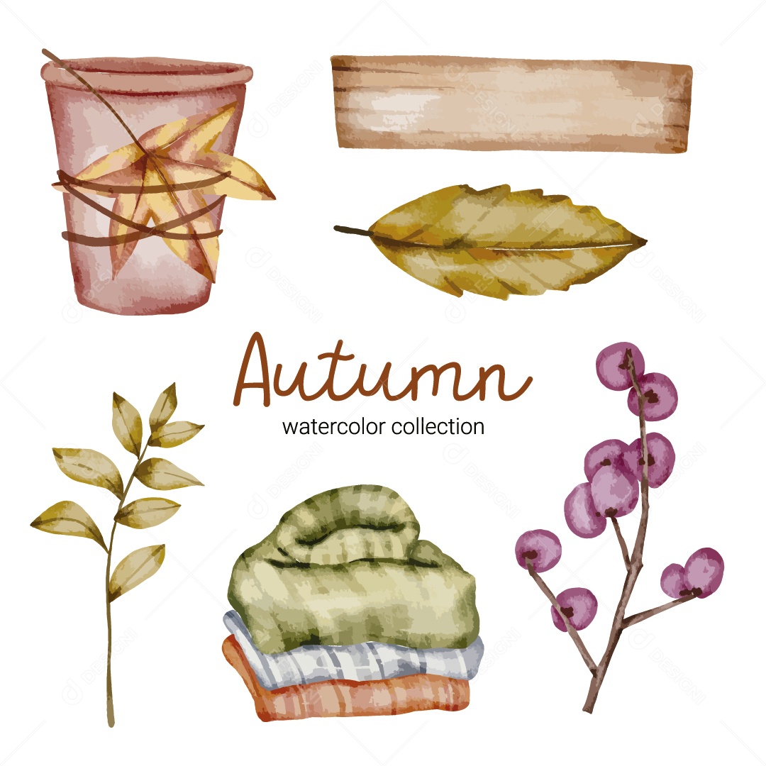 Ilustrações de Outono Vetor EPS