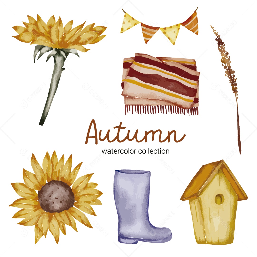 Ilustrações de Outono Vetor EPS