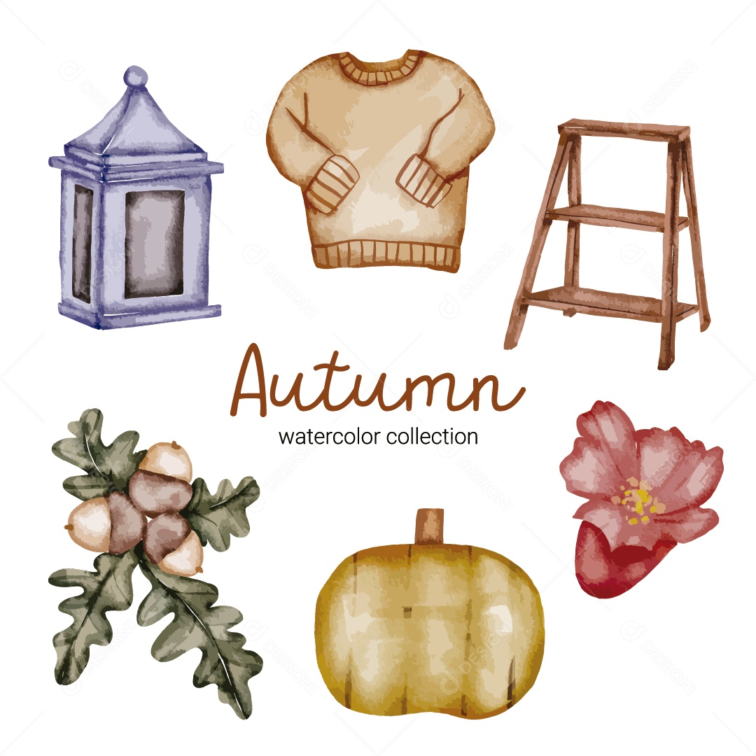 Ilustrações de Outono Vetor EPS