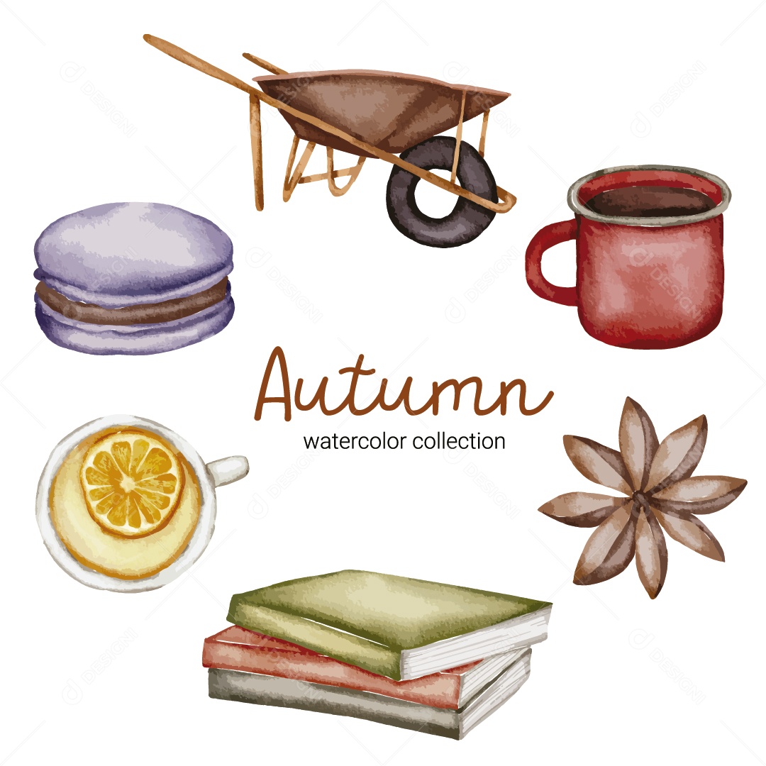 Ilustrações de Outono Vetor EPS