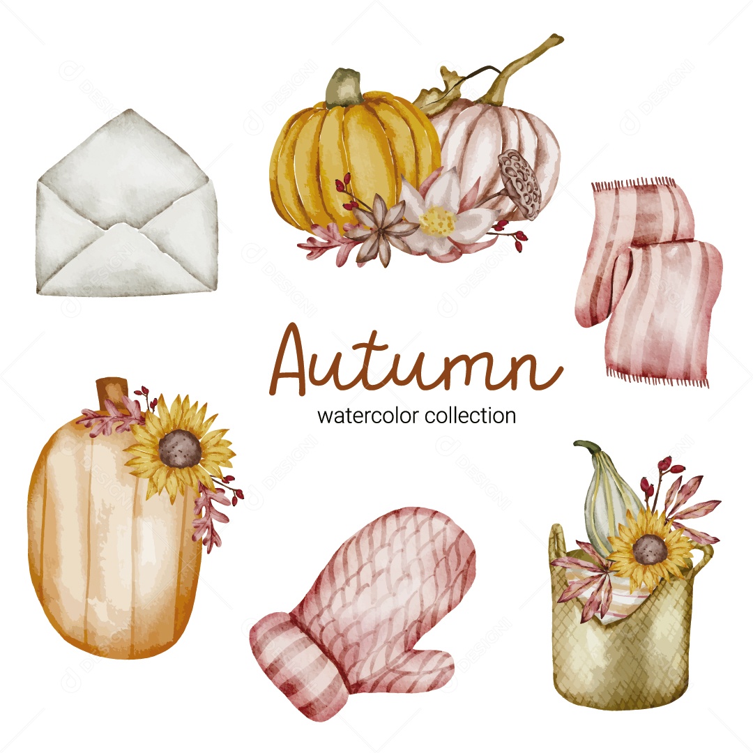 Ilustrações de Outono Vetor EPS