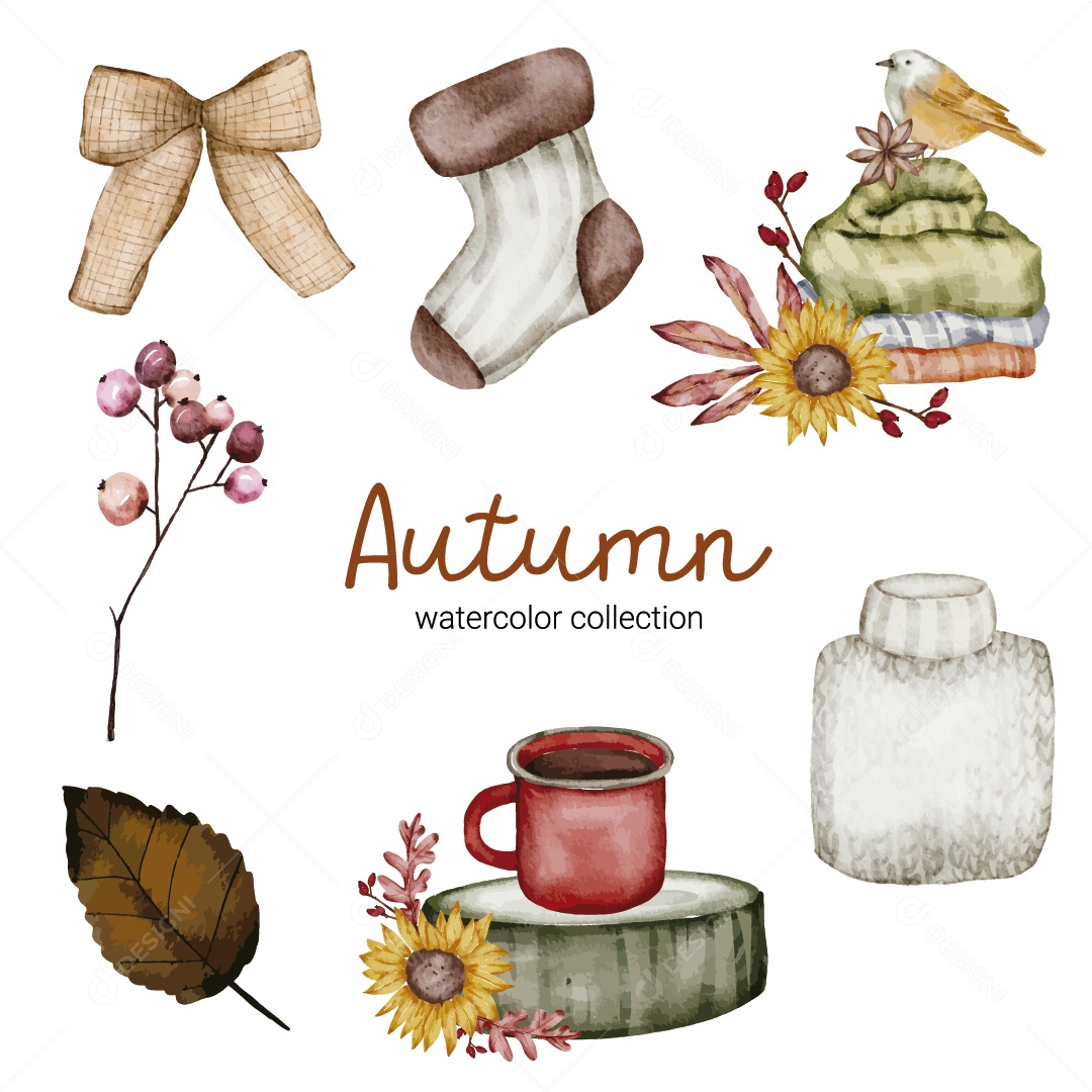 Ilustrações de Outono Vetor EPS