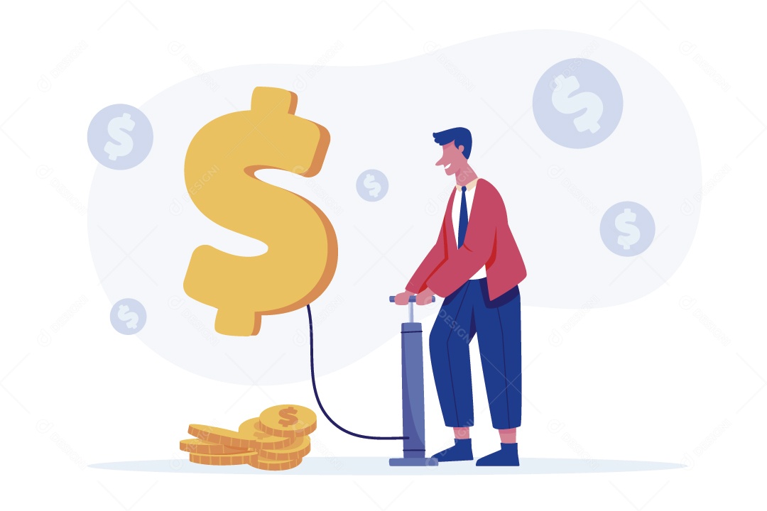 Gestão de Negócios Ilustração Vetor EPS