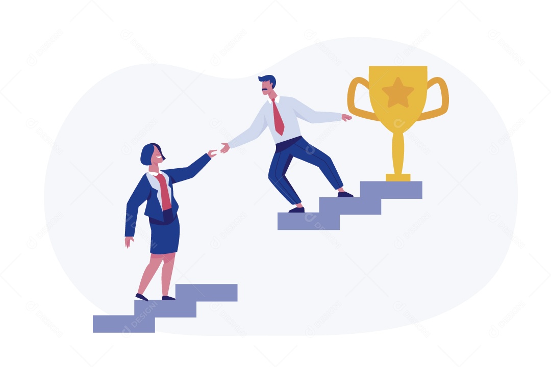 Gestão de Negócios Ilustração Vetor EPS