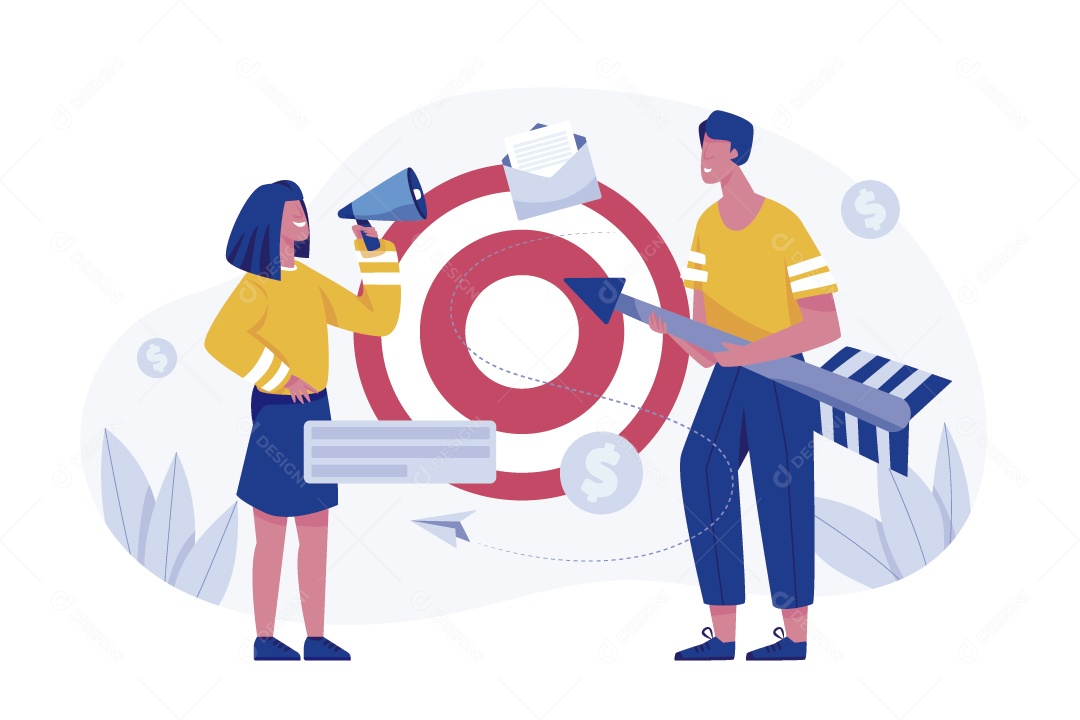 Gestão de Negócios Ilustração Vetor EPS