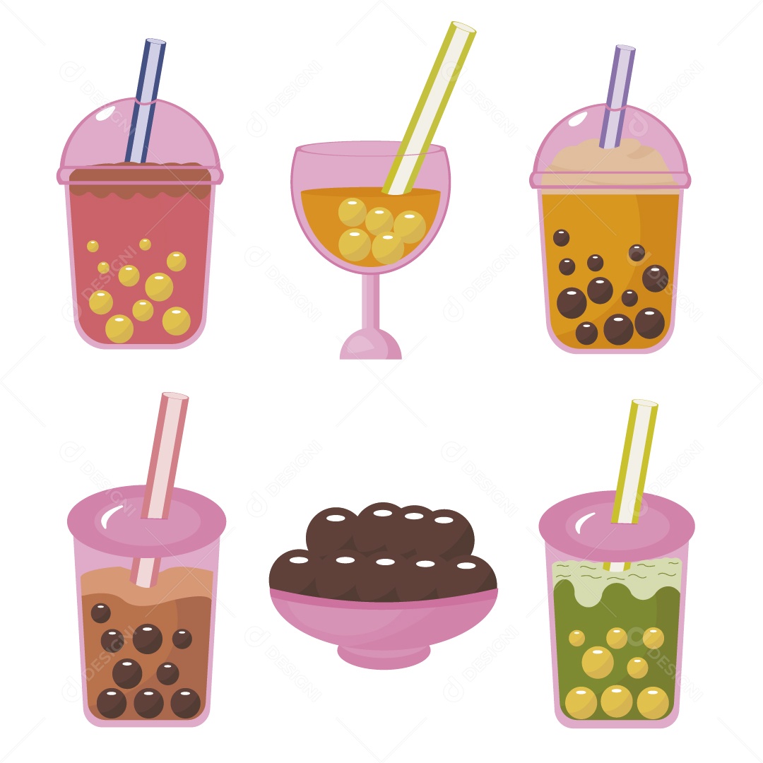 Suco de Frutas Ilustração Vetor EPS
