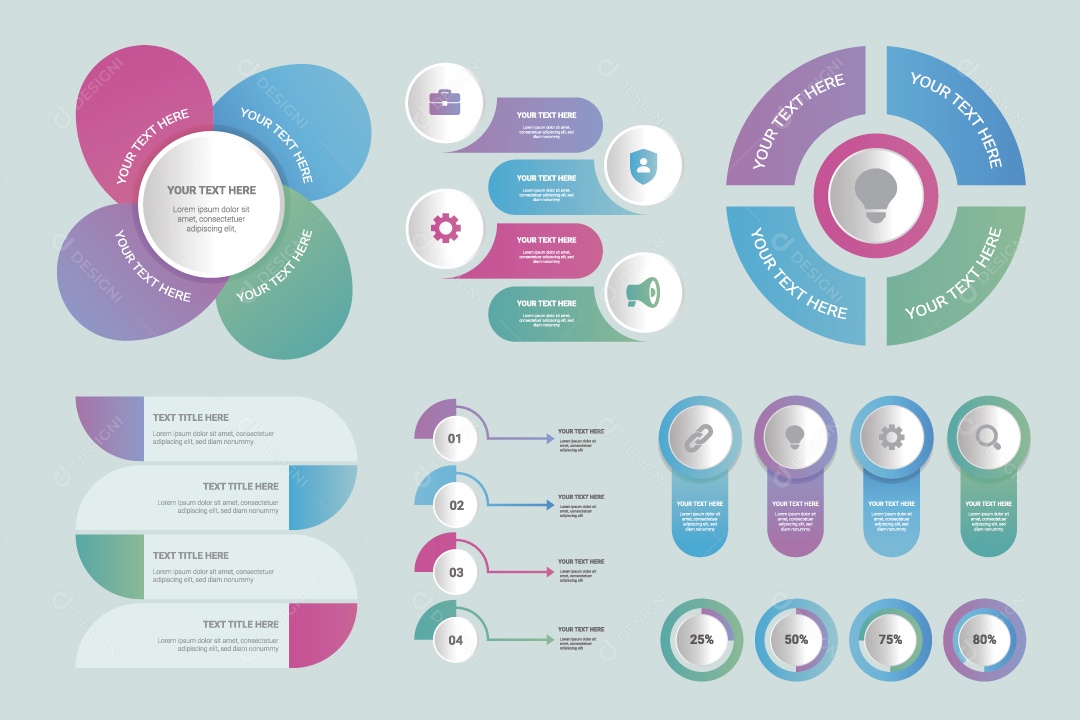 Infográfico Ilustração Vetor EPS