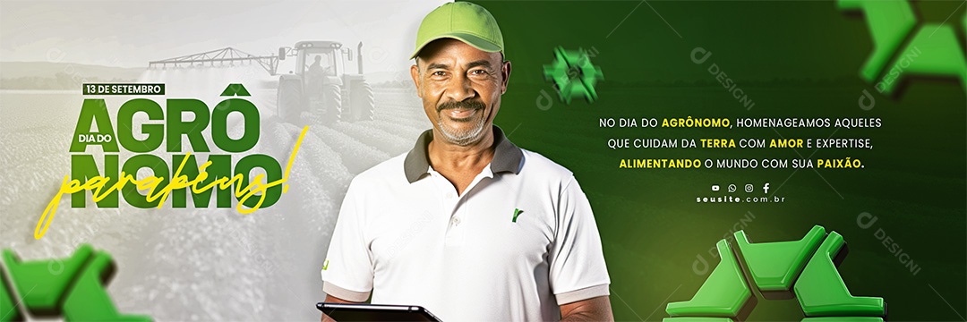 Banner Dia Do Agrônomo 13 De Setembro Social Media PSD Editável