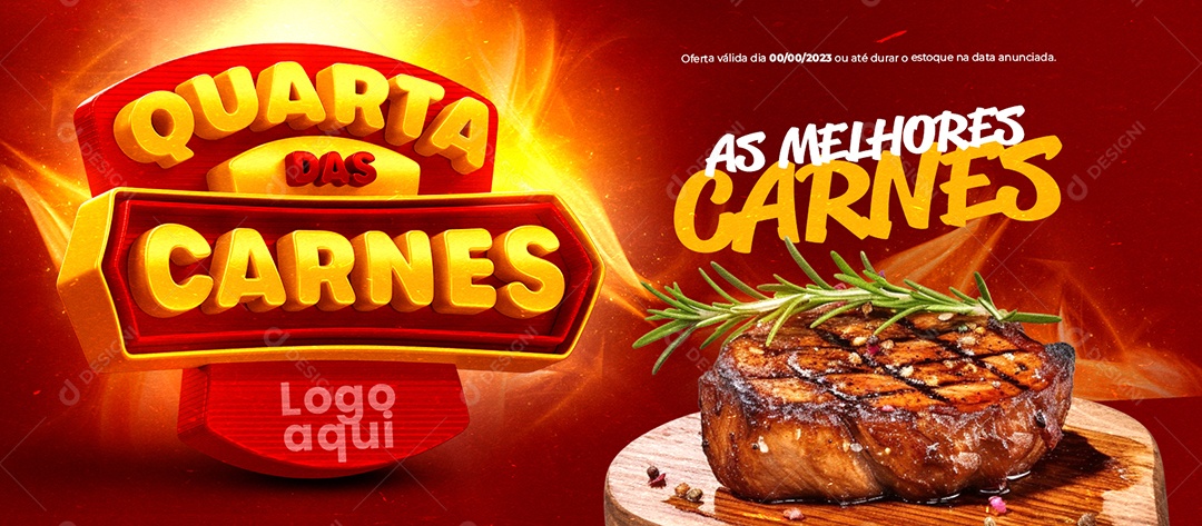 Banner Quarta Das Carnes As Melhores Carnes Social Media PSD Editável
