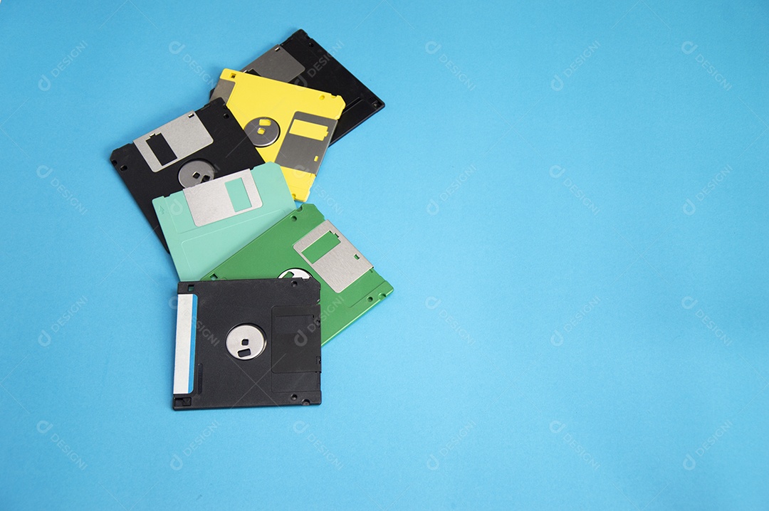 Os disquetes eram populares em todo o mundo na década de 90