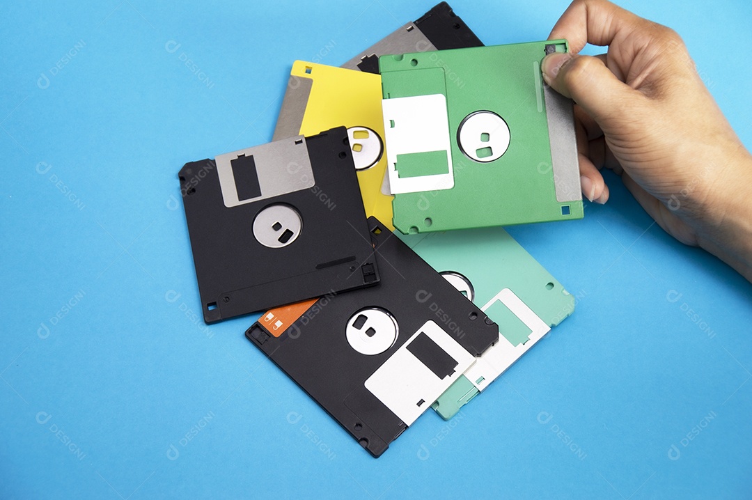 Os disquetes eram populares em todo o mundo na década de 90