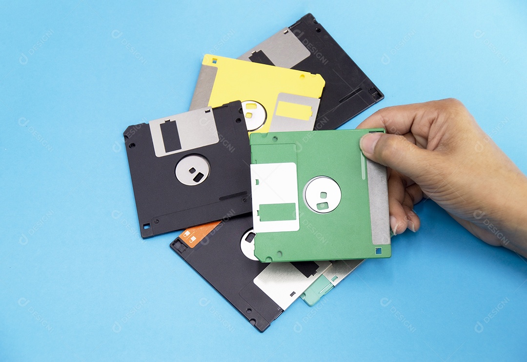 Os disquetes eram populares em todo o mundo na década de 90