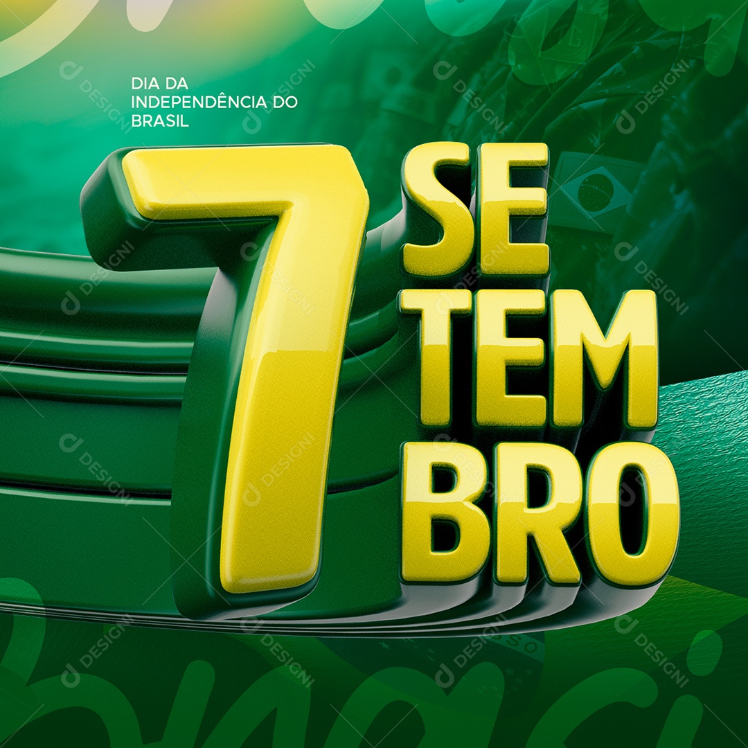 Social Media 7 De Setembro Dia Da Independência PSD Editável