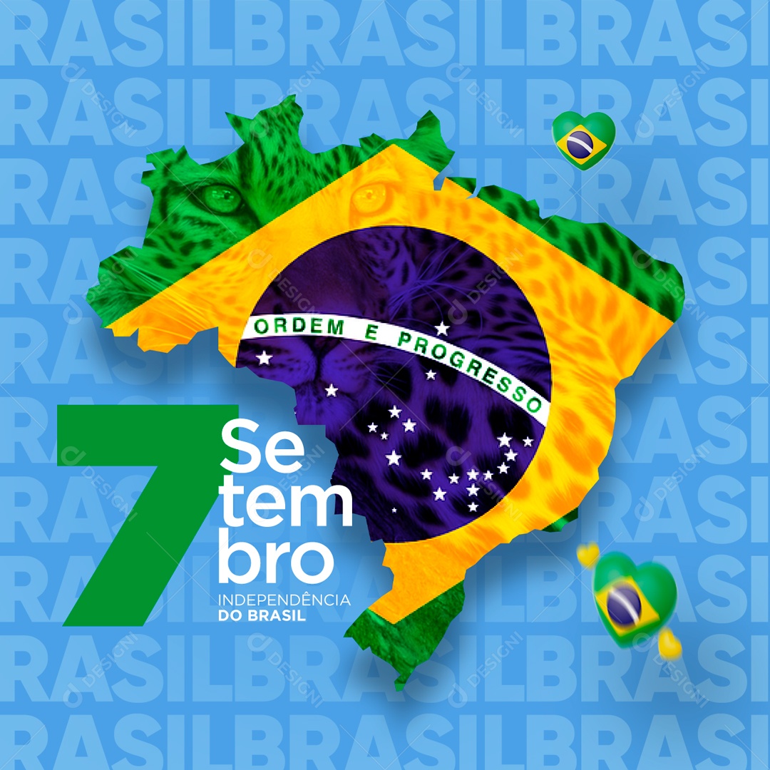 Independência Do Brasil 7 De Setembro Social Media PSD Editável