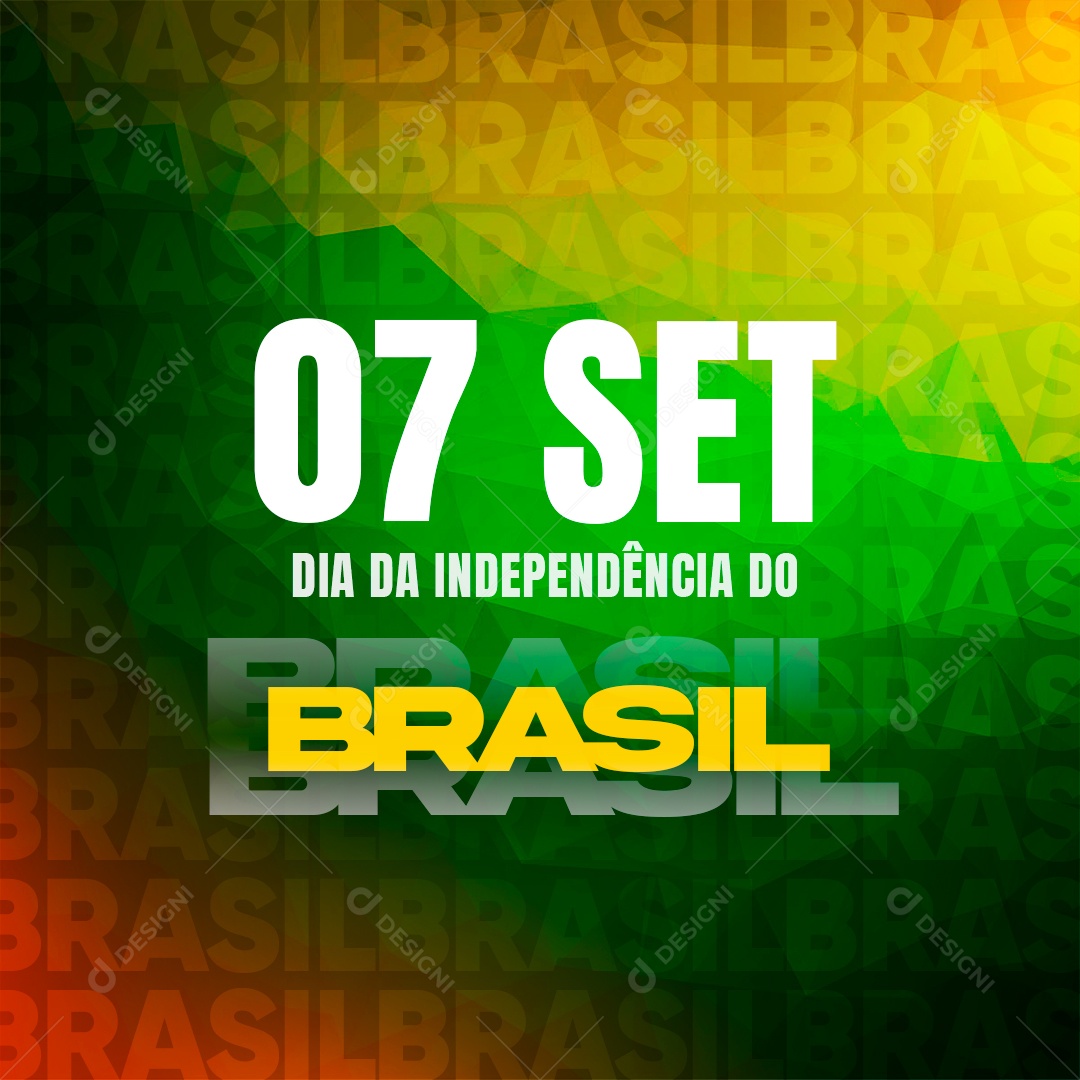 Social Media Dia Da Independência Do Brasil PSD Editável