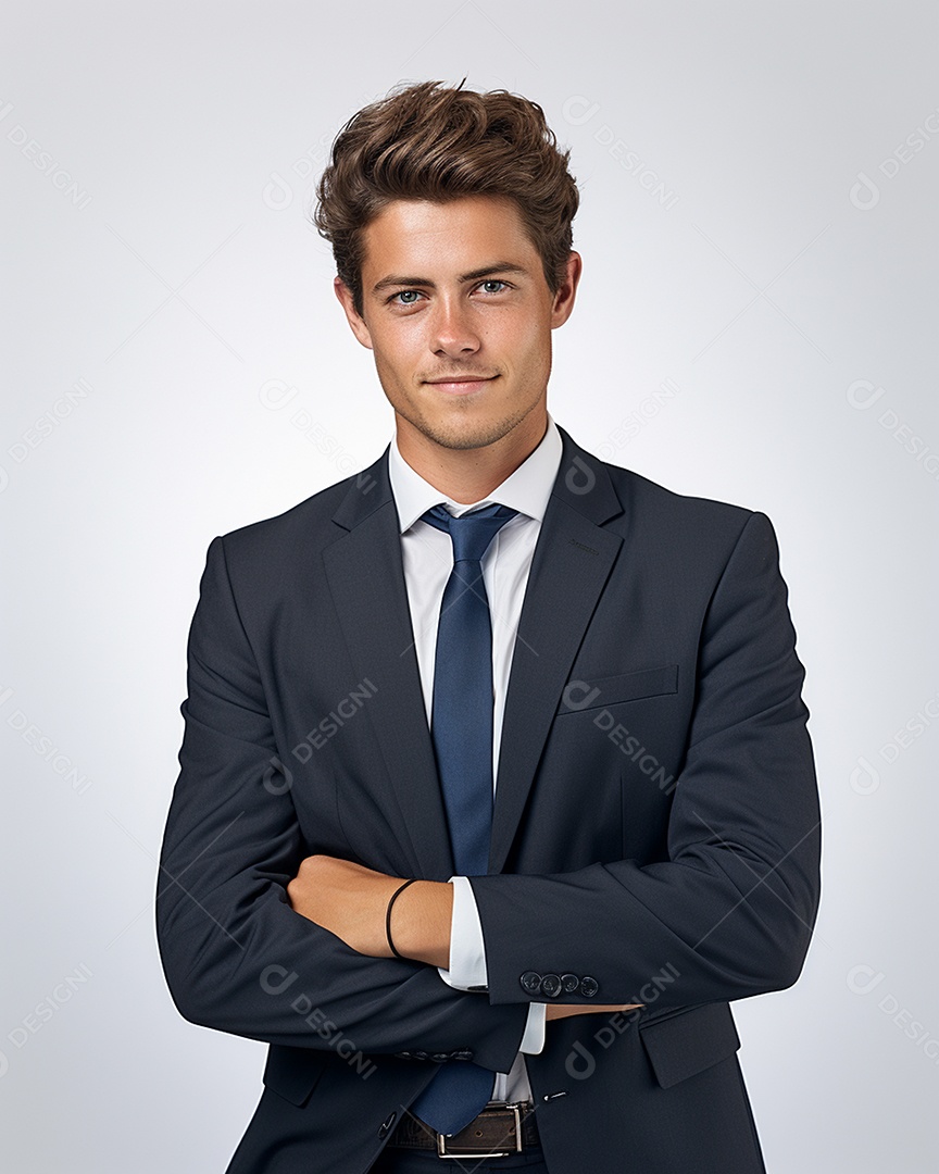 Imagem realista de homem jovem empresário