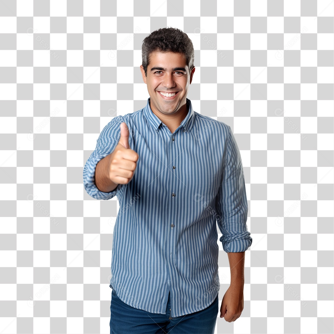 Homem Sorrindo Feliz PNG Transparente