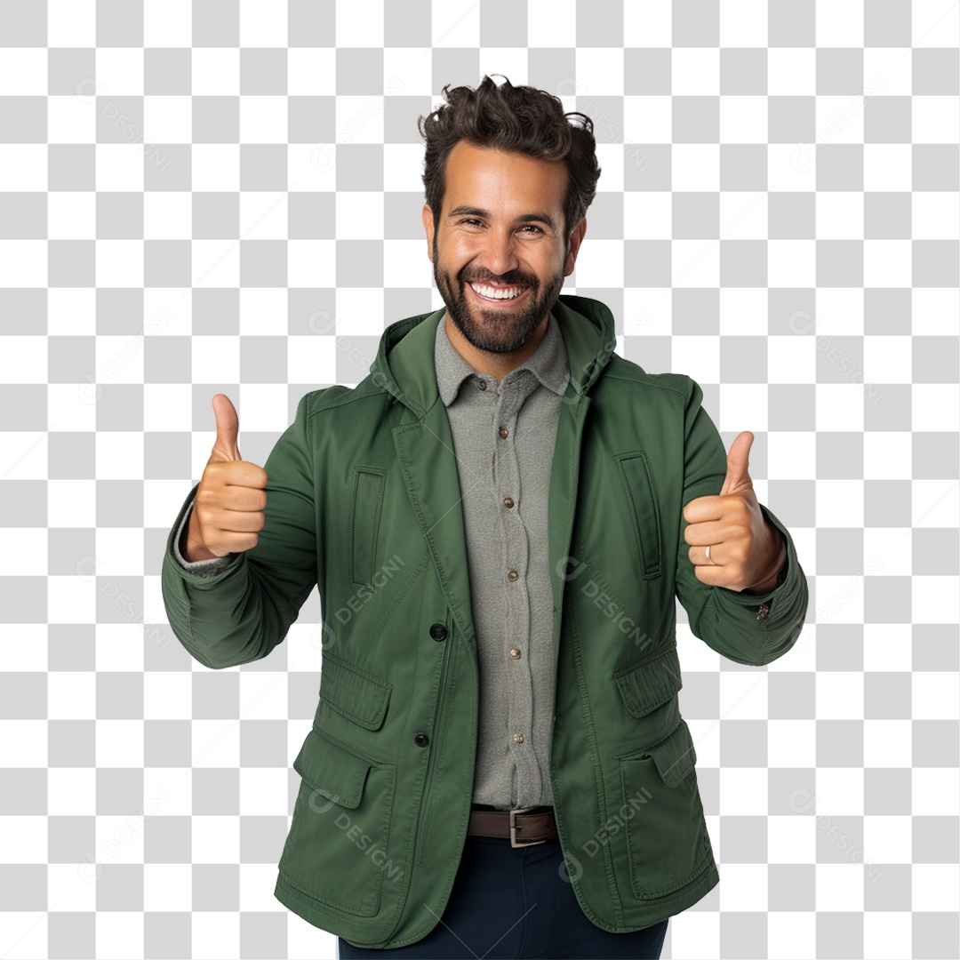 Homem Sorrindo Feliz PNG Transparente