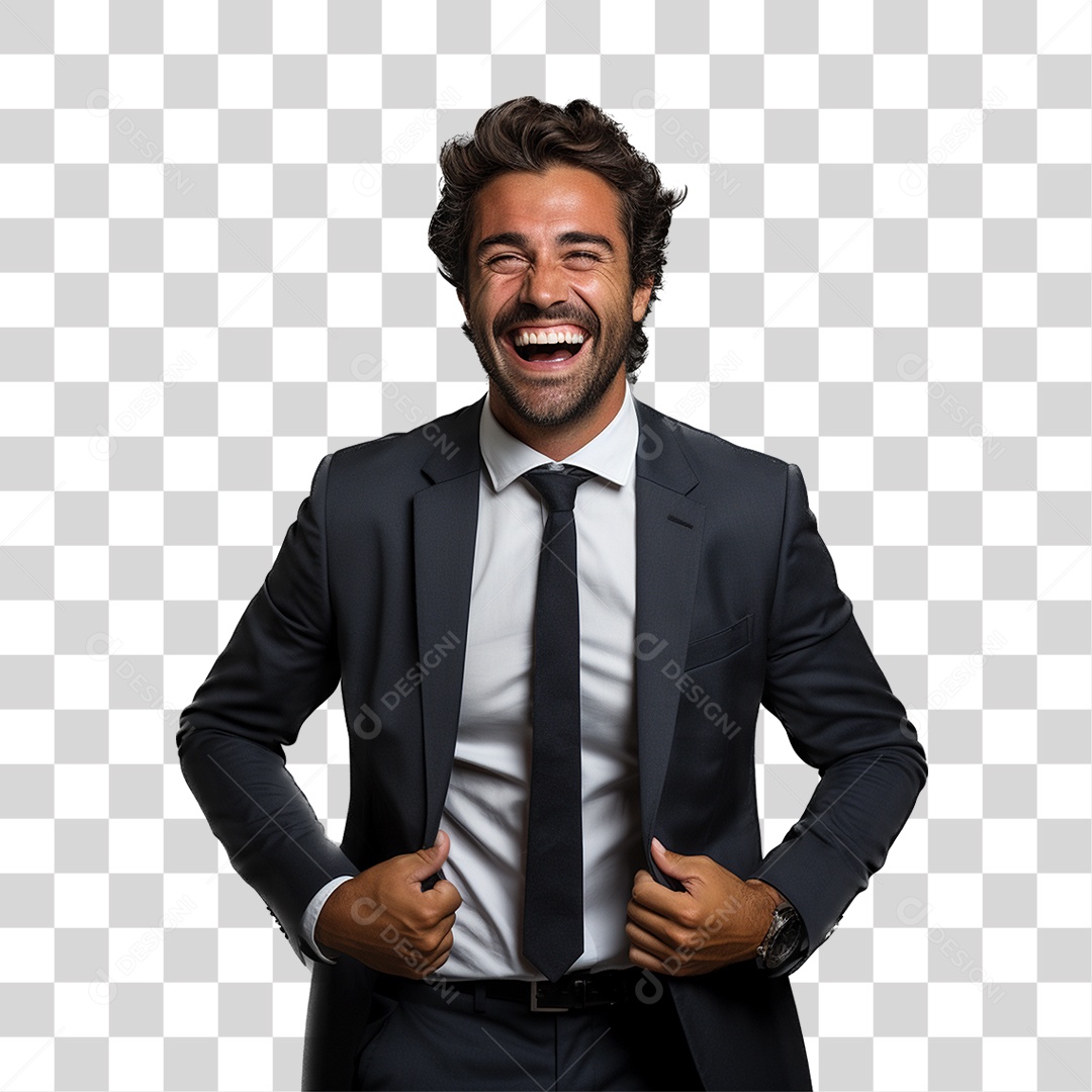 Homem Empresário de Terno PNG Transparente