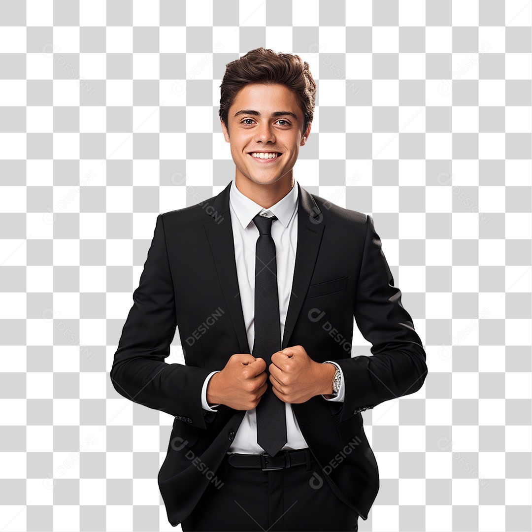 Homem Empresário de Terno PNG Transparente