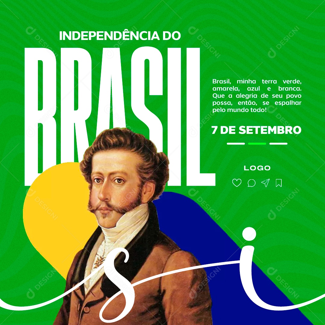 Independência Do Brasil 7 De Setembro Social Media PSD Editável
