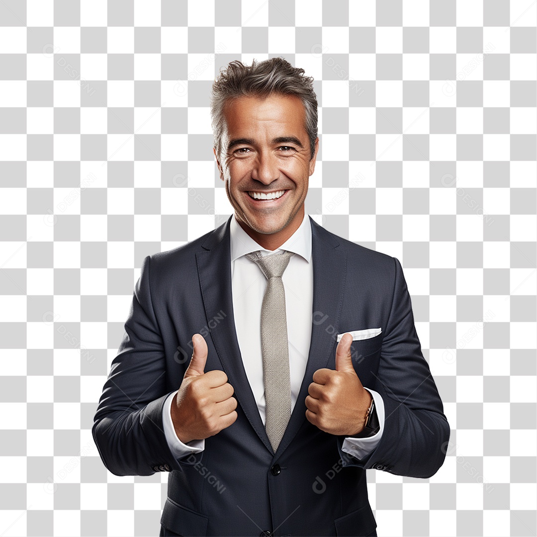 Homem Empresário de Terno PNG Transparente