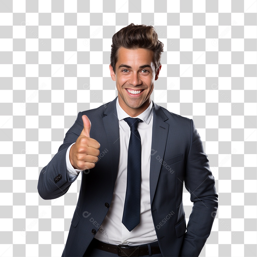 Homem Empresário de Terno PNG Transparente