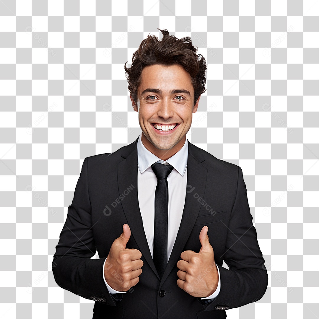 Homem Empresário de Terno PNG Transparente