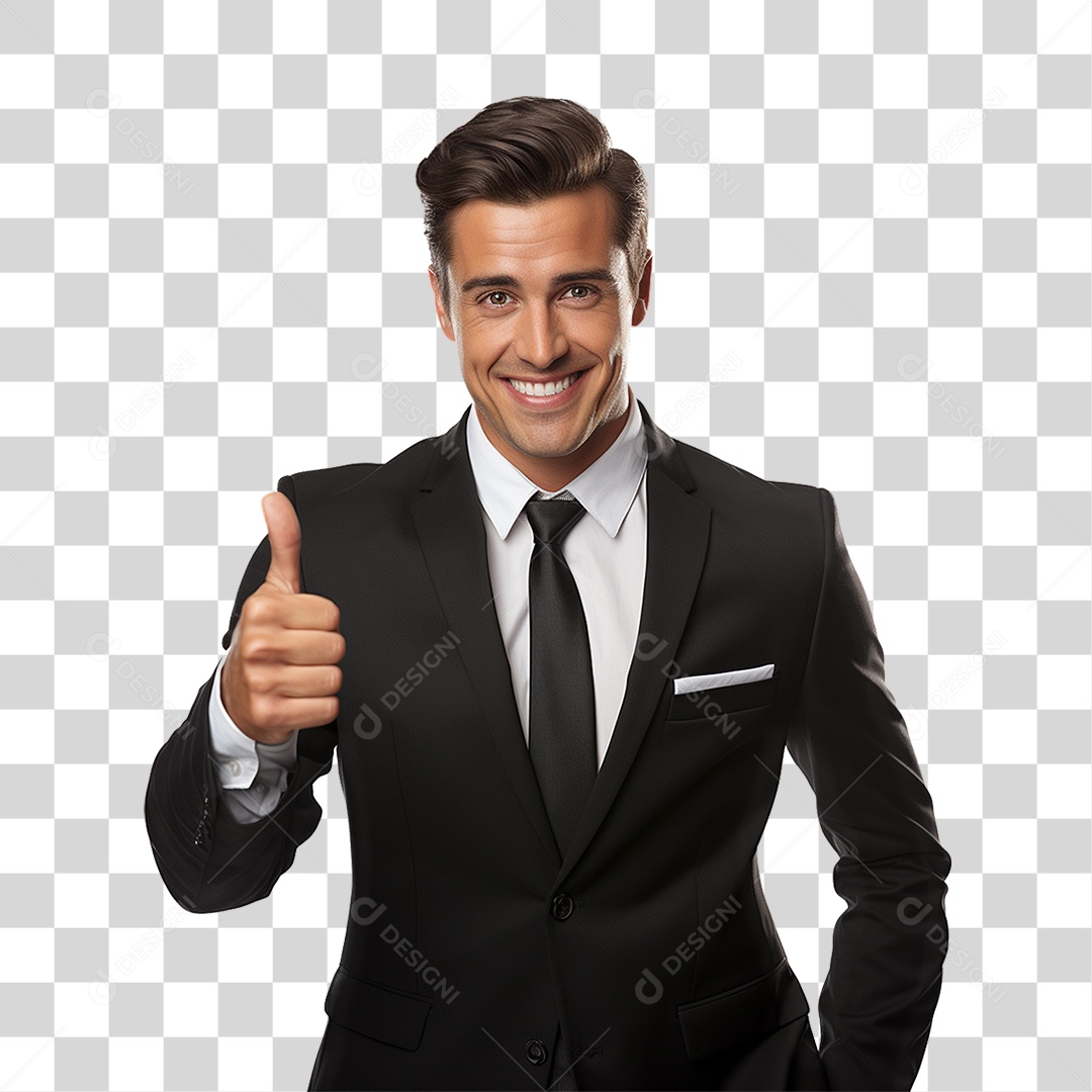 Homem Empresário de Terno PNG Transparente