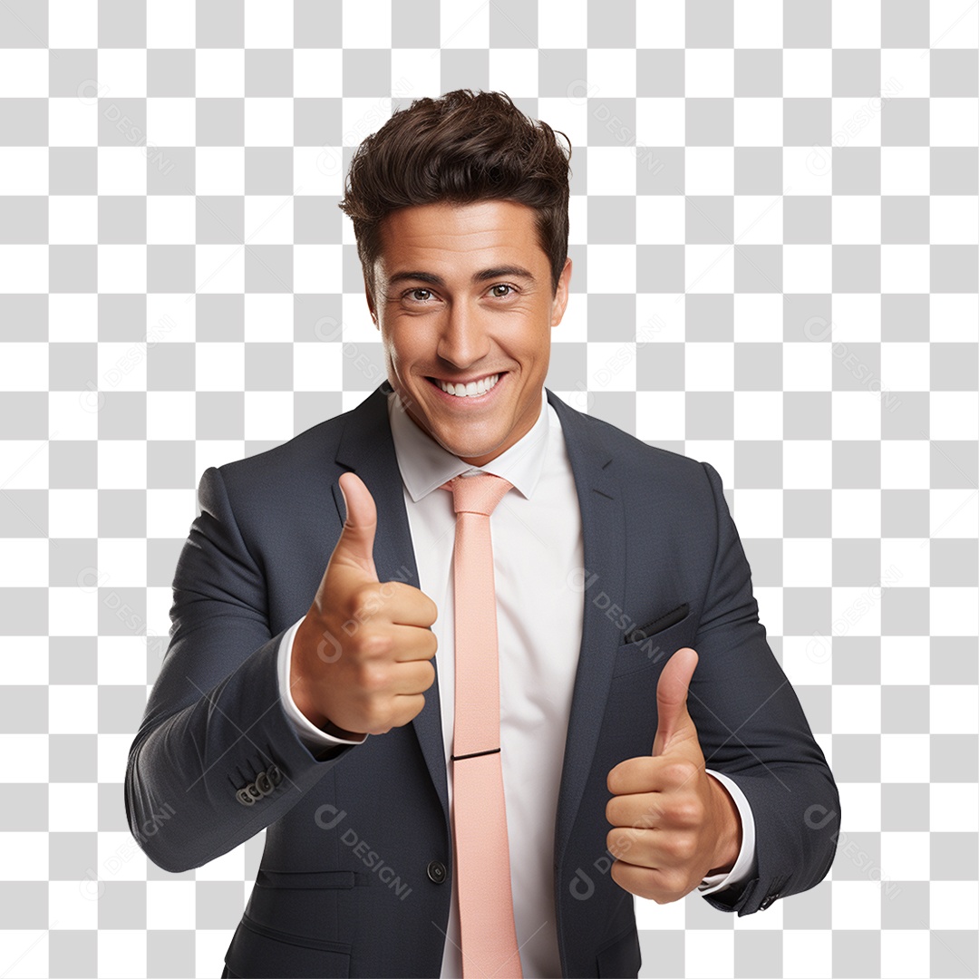 Homem Empresário de Terno PNG Transparente